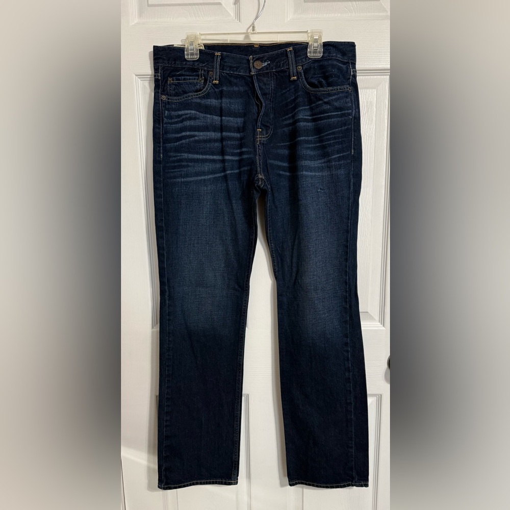 Hollister Men's Dark Blue Jeans